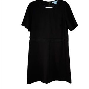 Draper James Solid Black Shift Dress DR0195